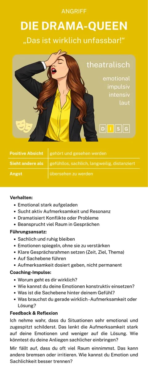 Karte: Die Drama-Queen