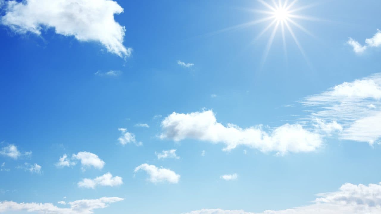 Sonne als Symbol für erneuerbare Energie
