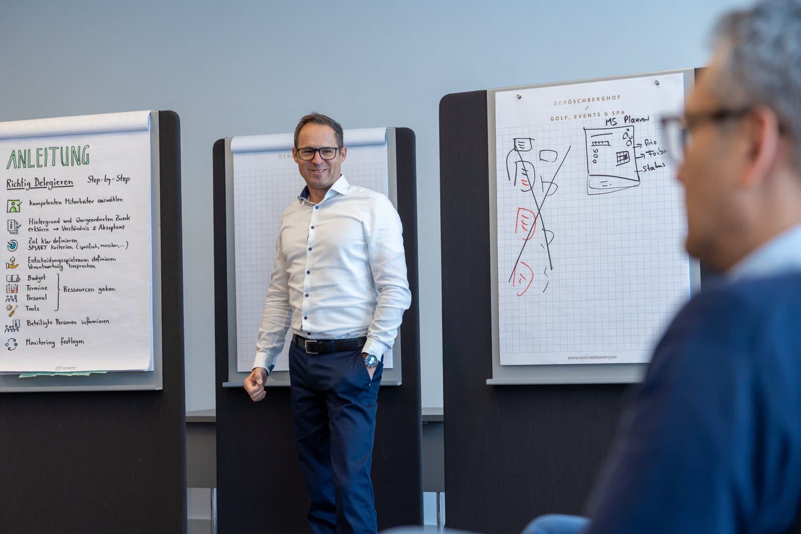 Clemens Baumgartner in einem Führungsseminar